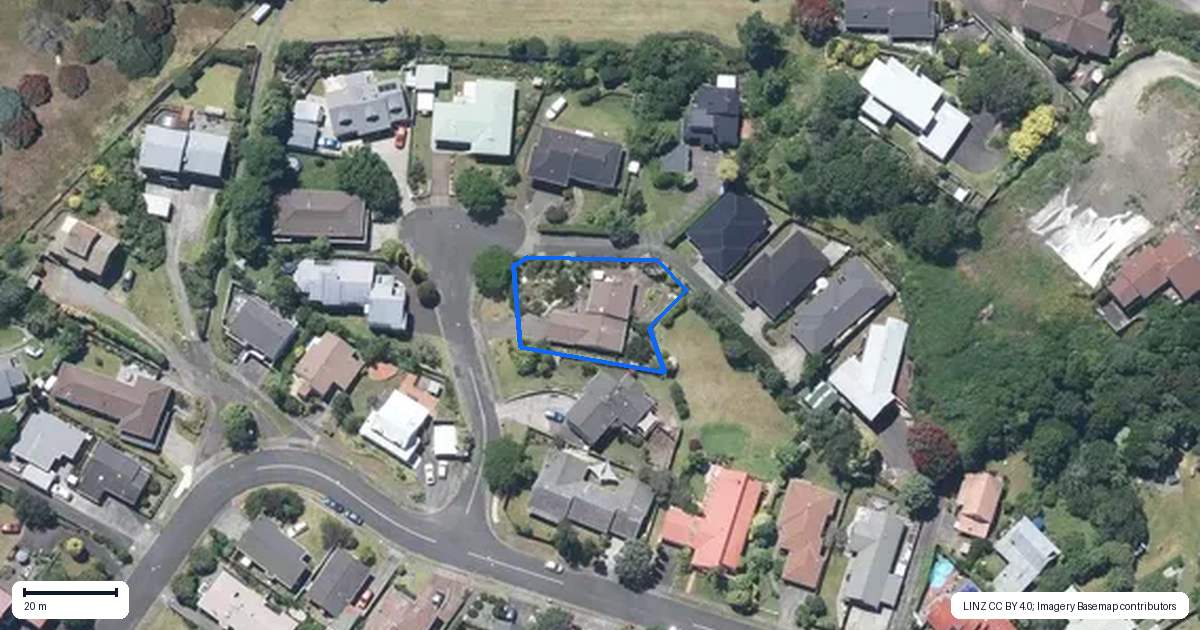 Property context map for 6 Linda Place, Saint Johns Hill, Whanganui