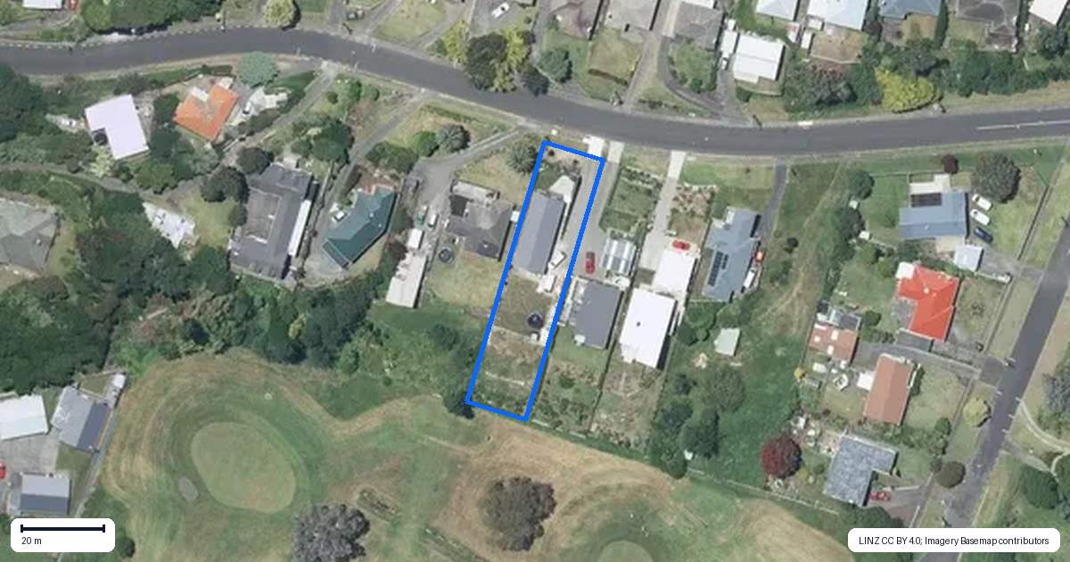 Property context map for 7 Toi Street, Tawhero, Whanganui