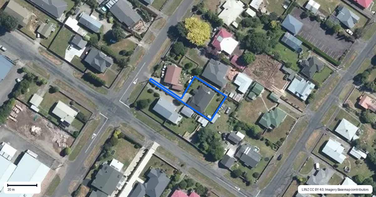 Property context map for 81A Sedcole Street, Pahiatua