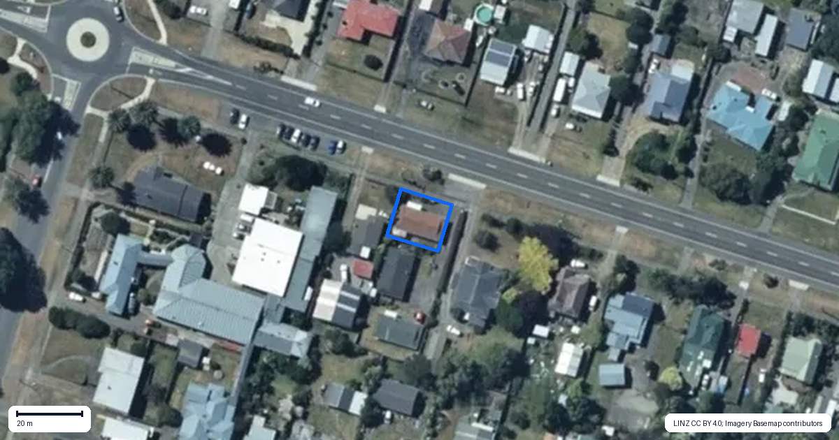 Property context map for 18A Robinson Street, Foxton