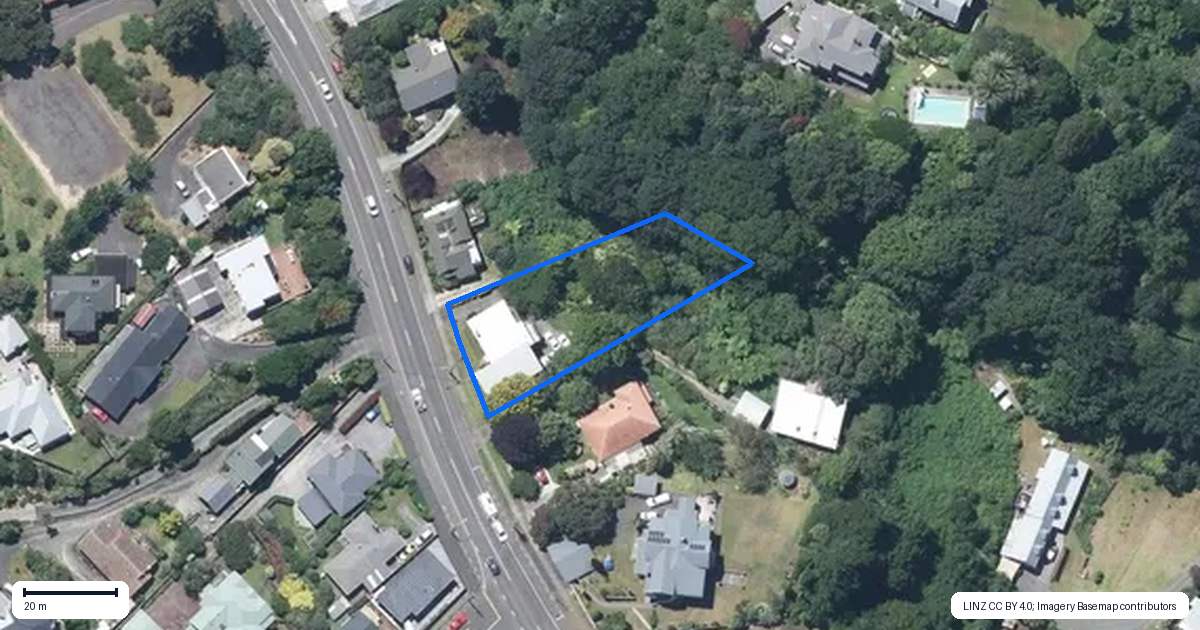 Property context map for 20 Great North Road, Saint Johns Hill, Whanganui