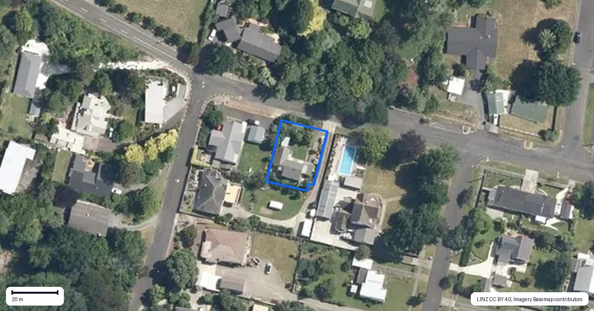 Property context map for 26 Ranfurly Road, Feilding