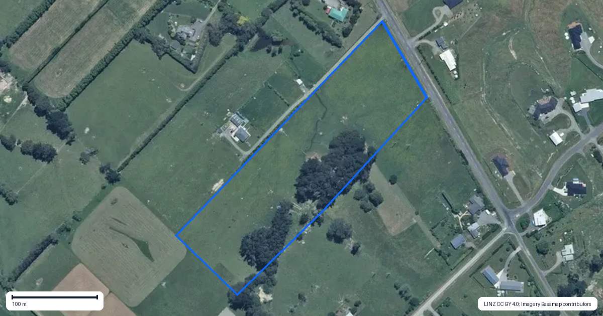 Property context map for 86 Williams Road, Tokomaru, Palmerston North