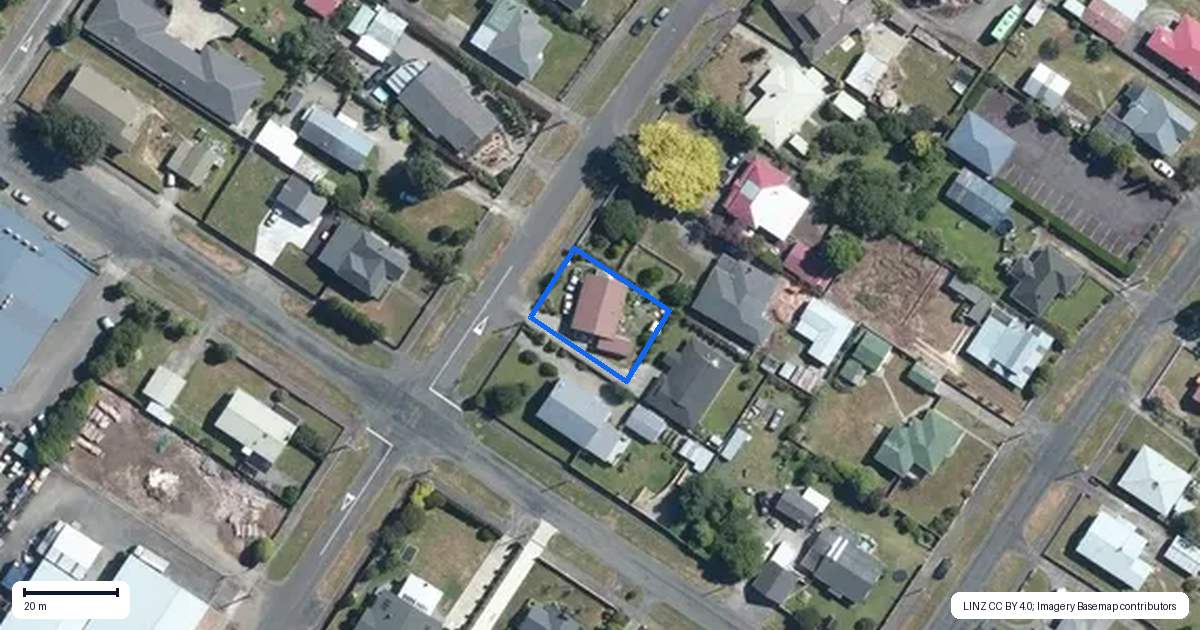 Property context map for 81 Sedcole Street, Pahiatua