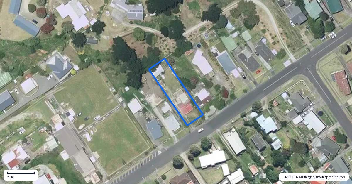 Property context map for 25 Manuka Street, Castlecliff, Whanganui