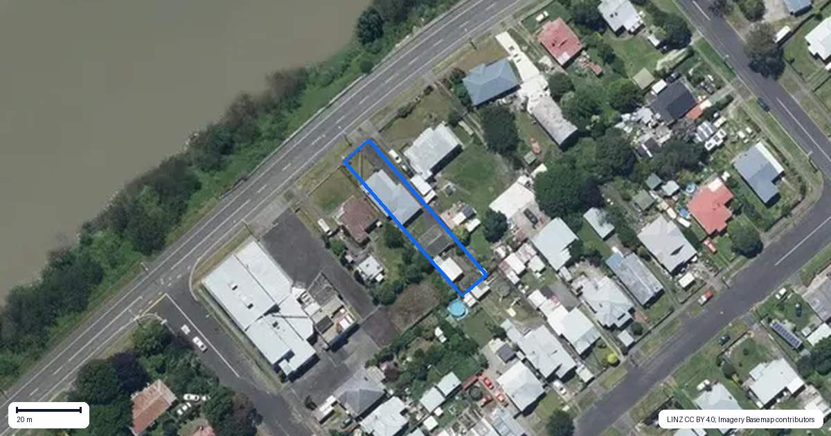 Property context map for 184A Anzac Parade, Whanganui East, Whanganui