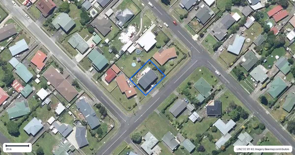 Property context map for 4 Oxford Road, Springvale, Whanganui
