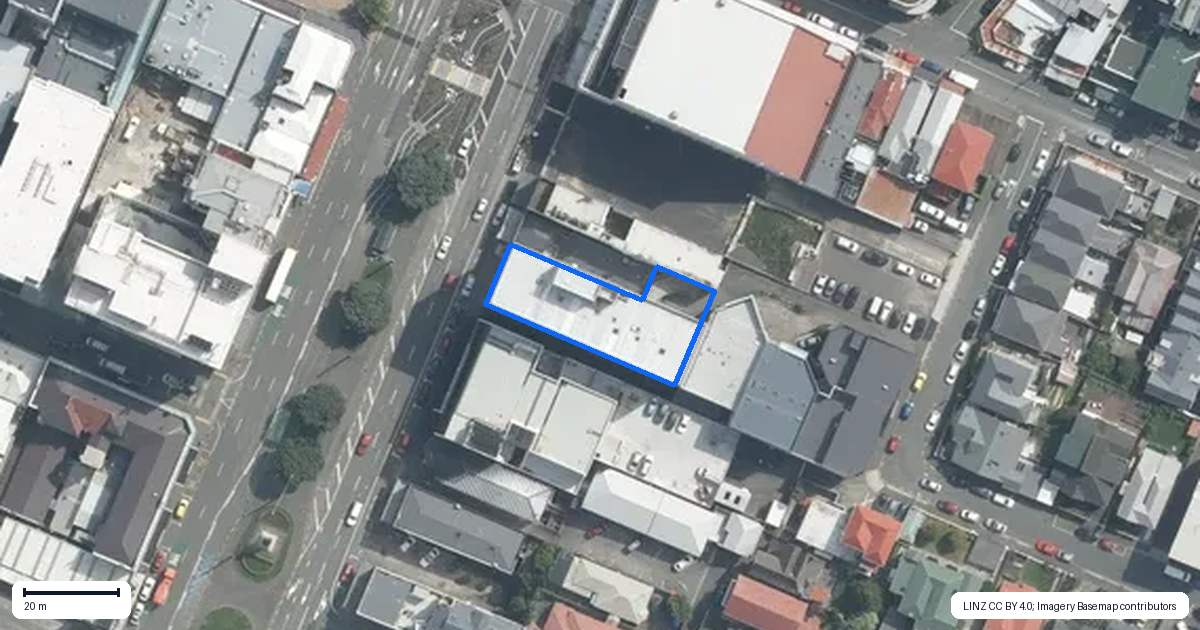 Property context map for 1/16 Kent Terrace, Mount Victoria, Wellington