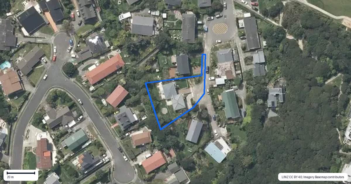 Property context map for 25 Yarrow Place, Papakowhai, Porirua