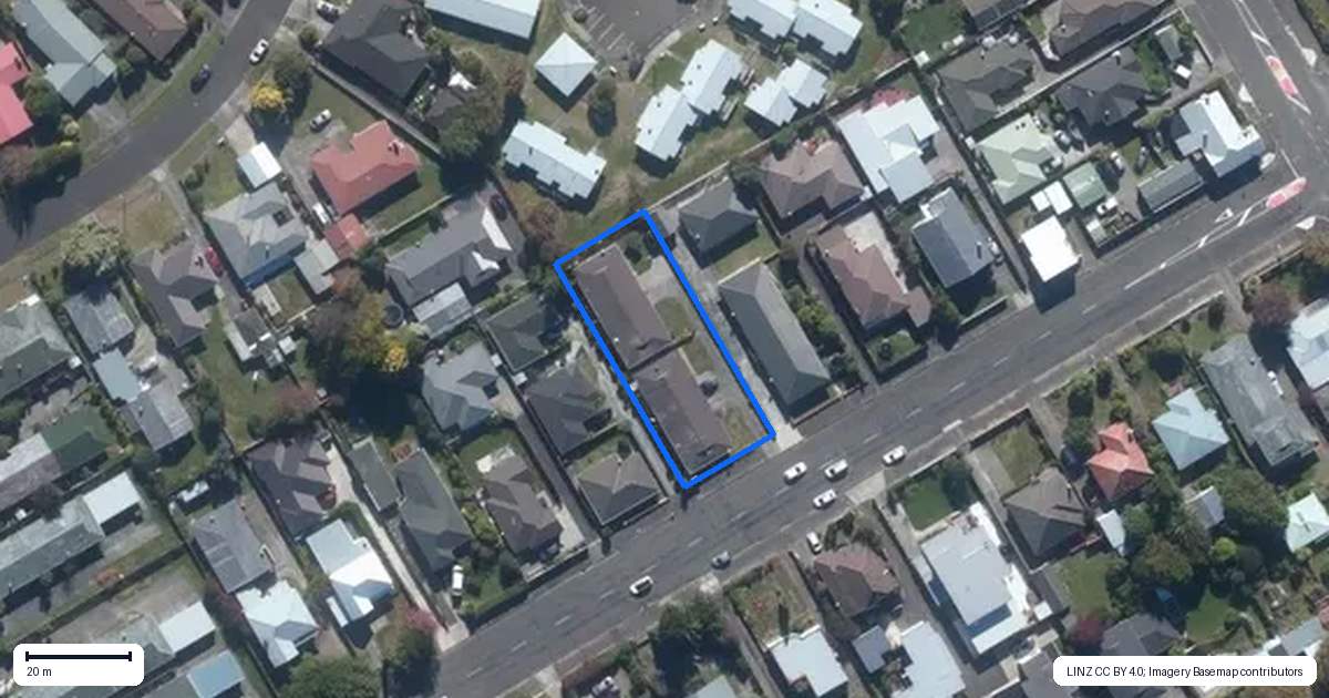 Property context map for 633B Ferguson Street, Terrace End, Palmerston North
