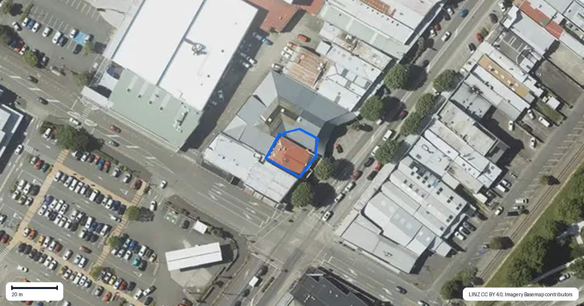 Property context map for 171 Oxford Street, Levin