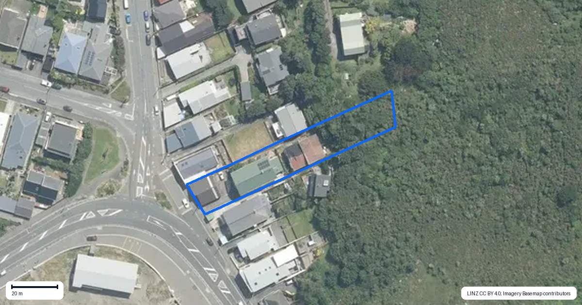 Property context map for 2/238 The Esplanade, Island Bay, Wellington