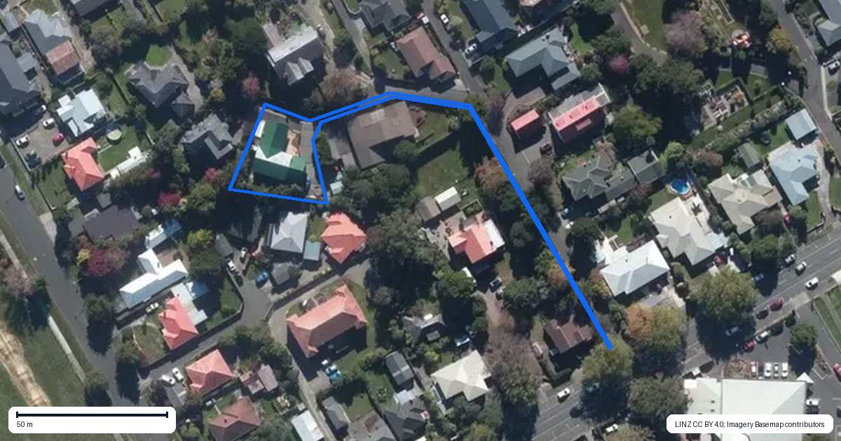 Property context map for 8 Fraser Court, Roslyn, Palmerston North