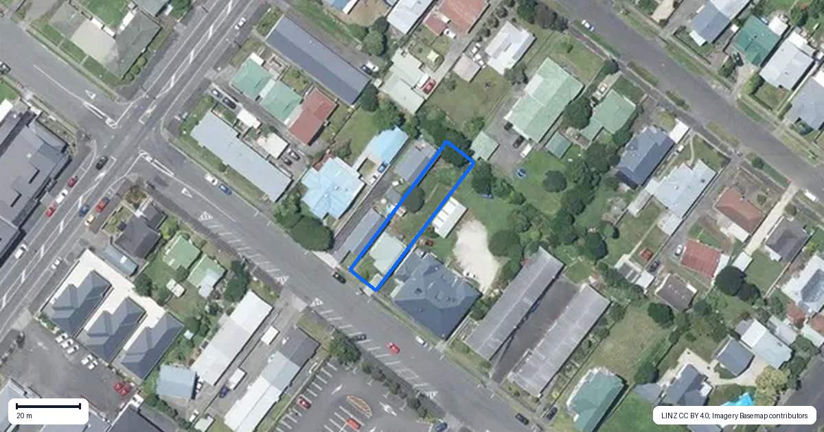 Property context map for 334 Wicksteed Street, Whanganui