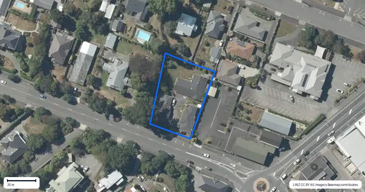 Property context map for 16C Renall Street, Masterton