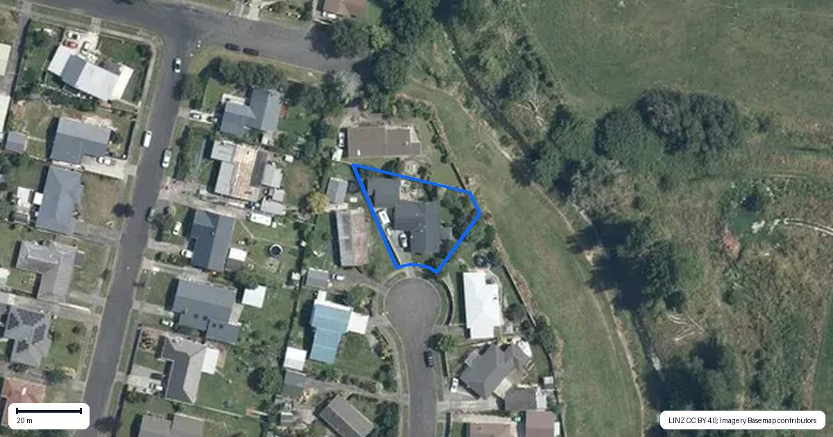 Property context map for 17 Sandstrom Grove, Feilding