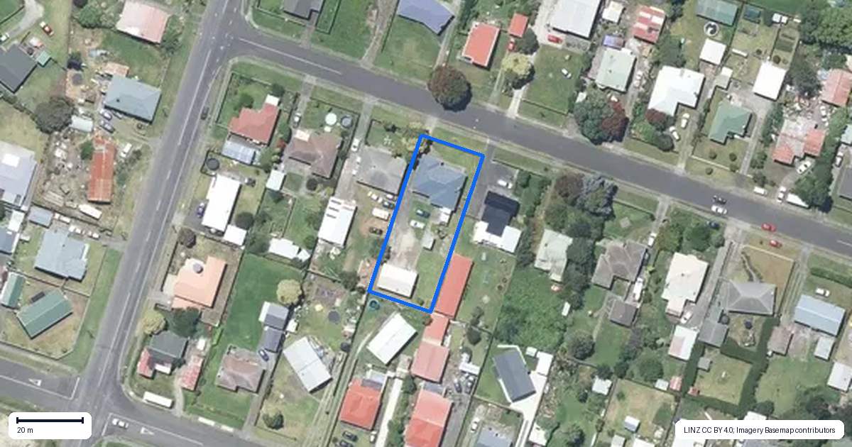 Property context map for 8 Tongariro Street, Castlecliff, Whanganui
