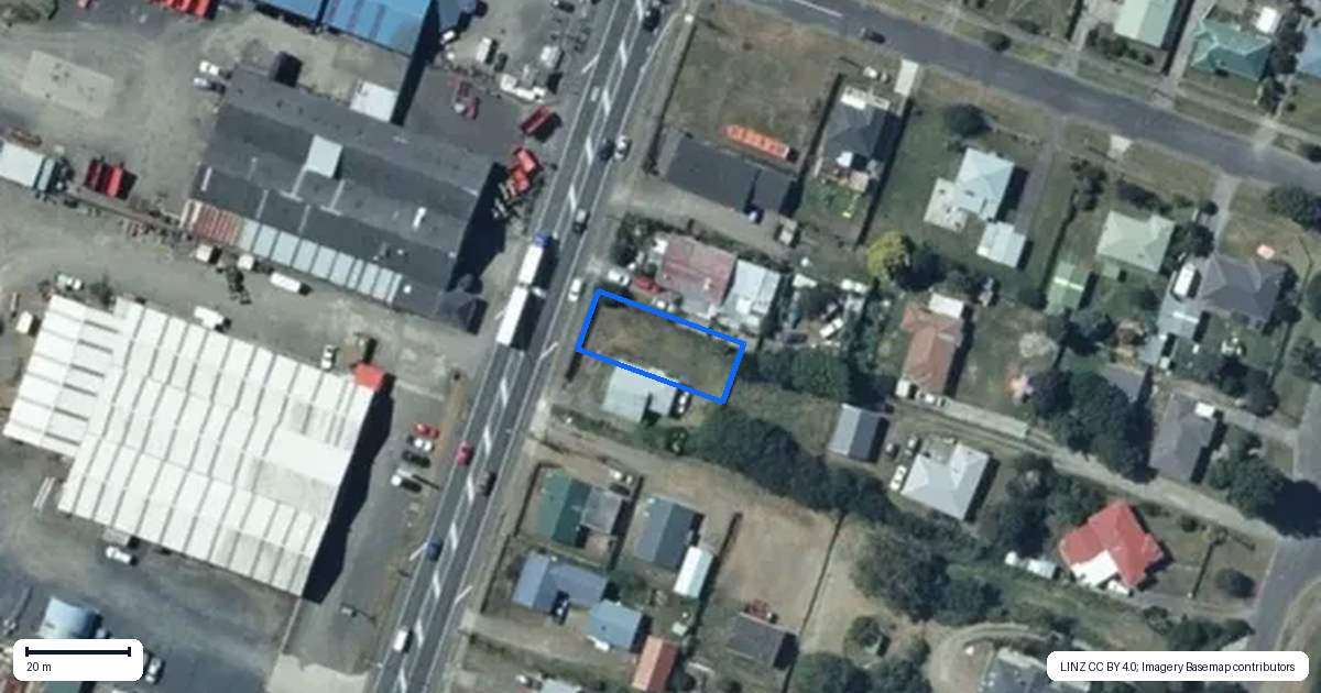 Property context map for 59 Johnston Street, Foxton