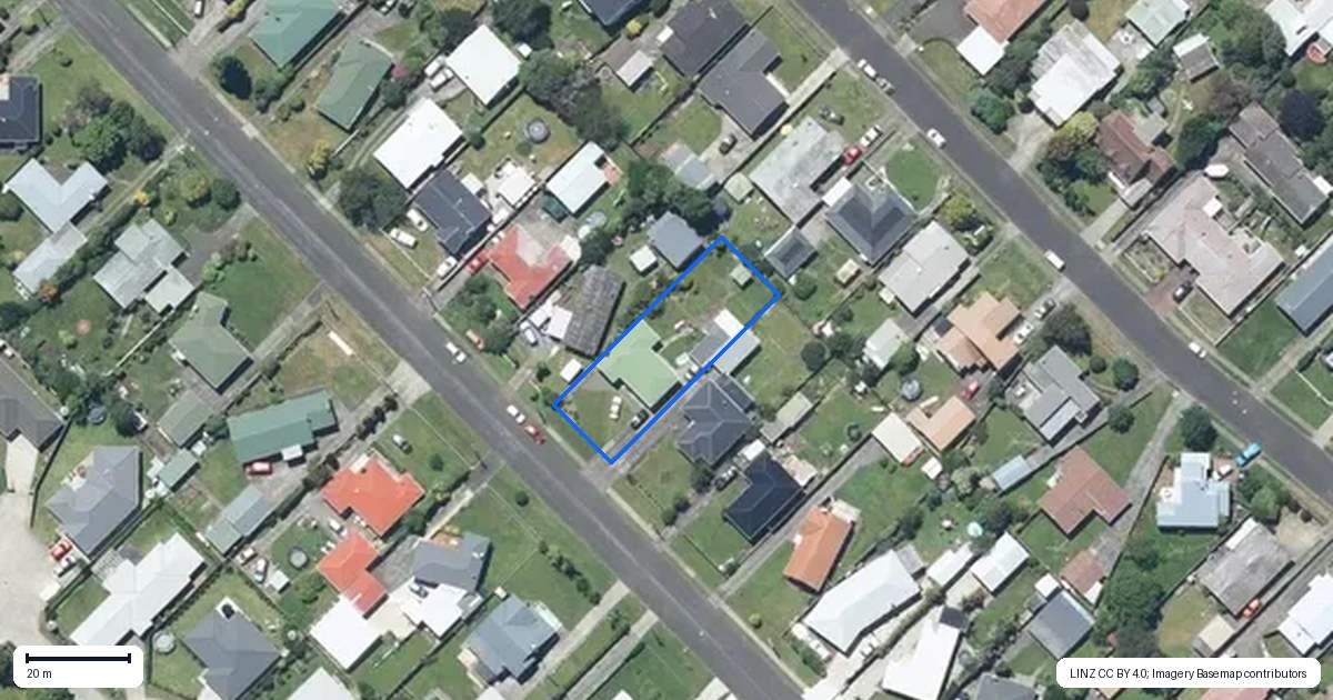 Property context map for 46 Surrey Road, Springvale, Whanganui