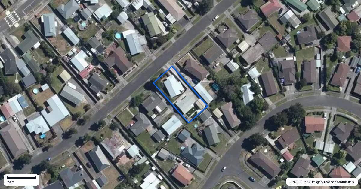 Property context map for 44 Raglan Avenue, Cloverlea, Palmerston North