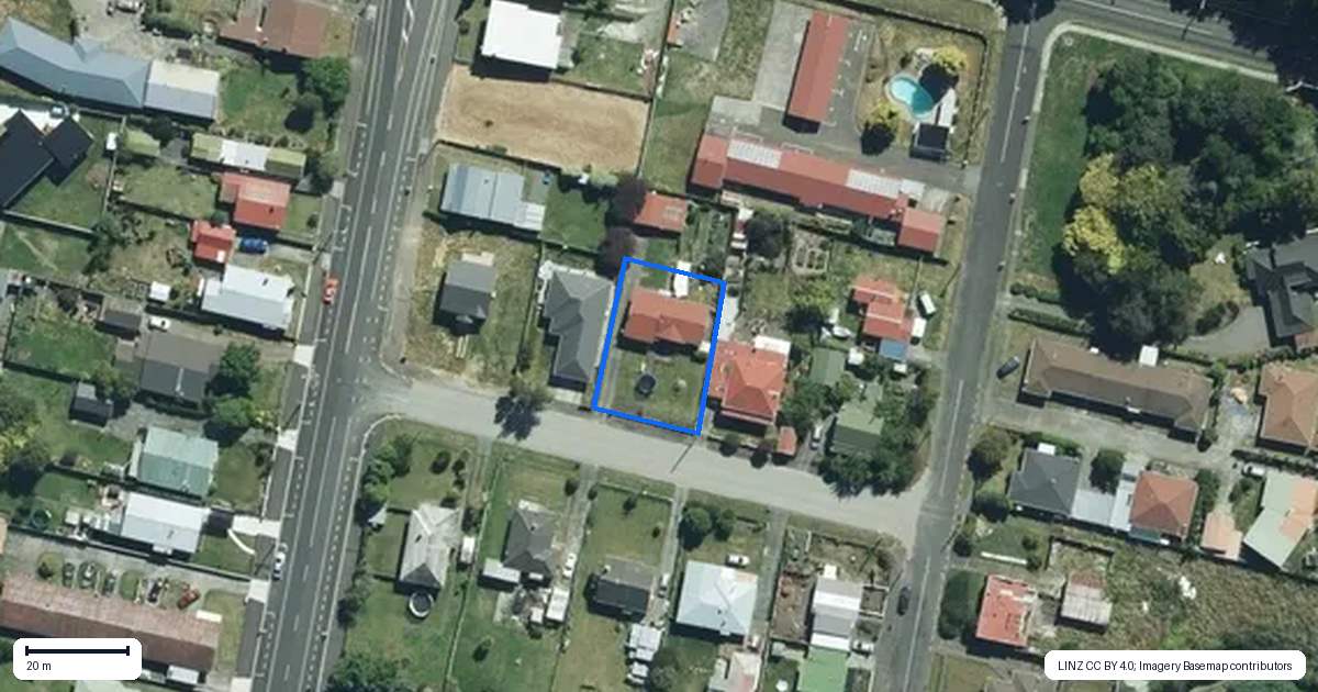 Property context map for 5 Lambert Street, Marton