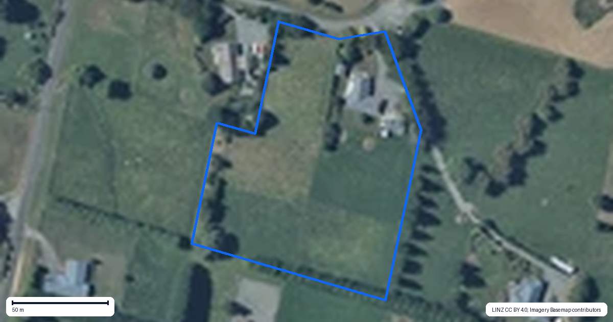 Property context map for 68B Papaitonga Lake Road, Ohau
