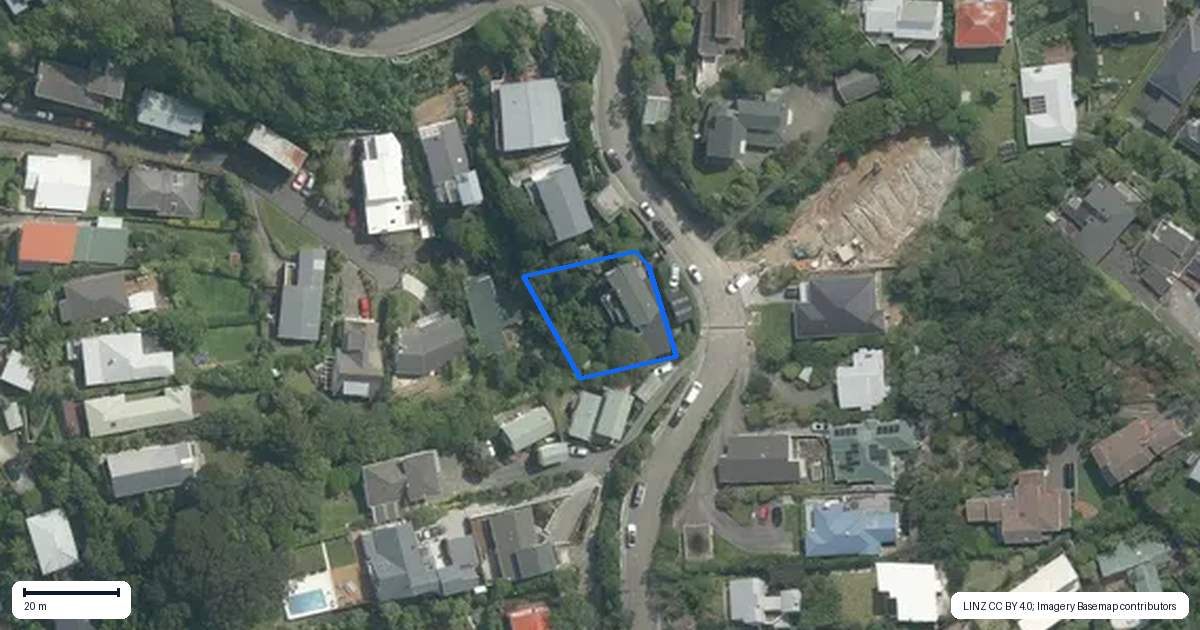 Property context map for 40 Madras Street, Khandallah, Wellington