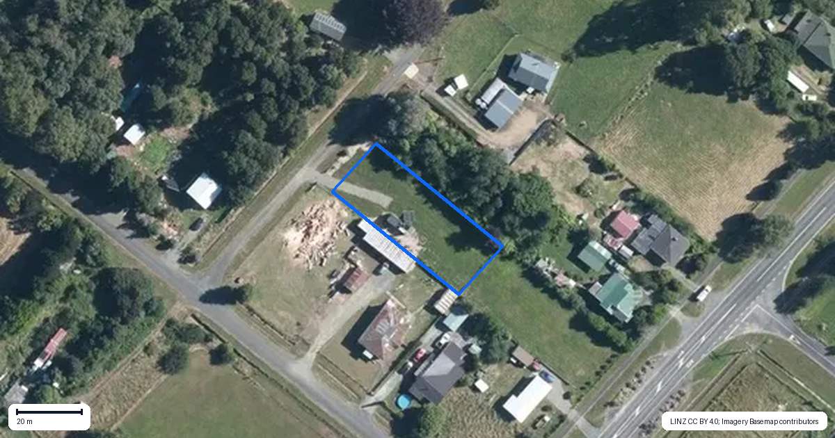 Property context map for 4 Olsen Street, Eketahuna