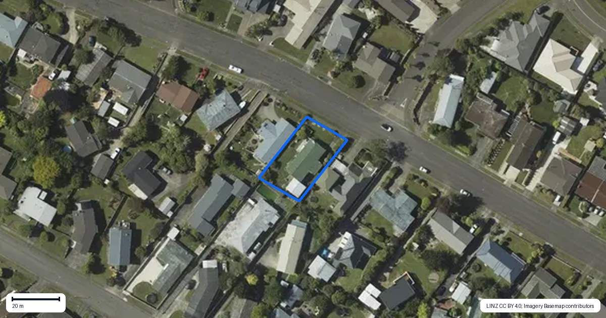 Property context map for 40 Kennedy Drive, Levin
