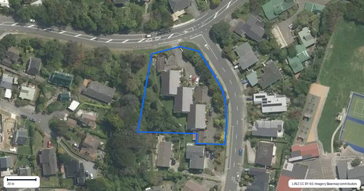 Property context map for 141K Churton Drive, Churton Park, Wellington