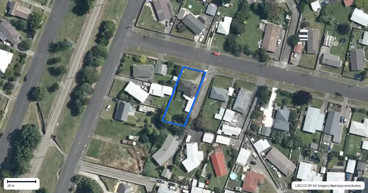 Property context map for 64 Port Street West, Maewa, Feilding