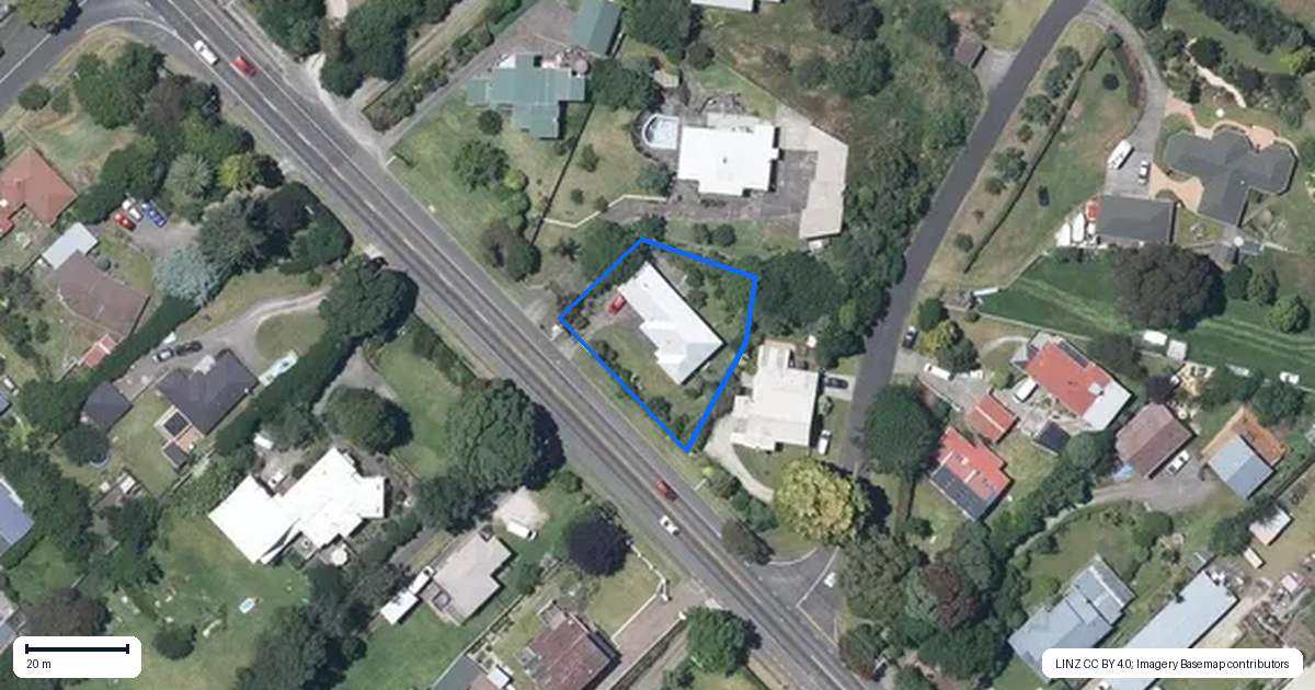 Property context map for 186 Great North Road, Otamatea, Whanganui