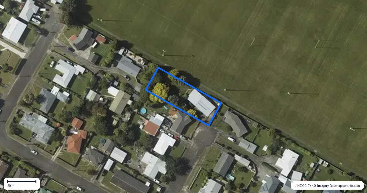 Property context map for 9 Ascot Street, Levin