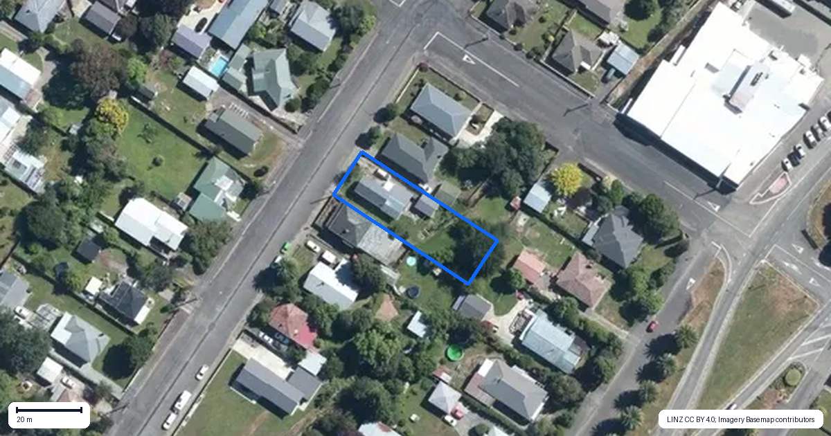 Property context map for 25 Arthur Street, Pahiatua