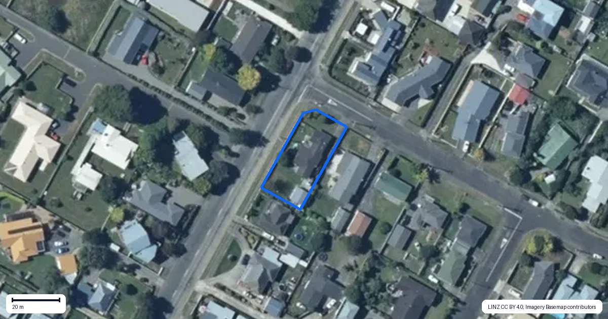 Property context map for 59 Read Street, Levin