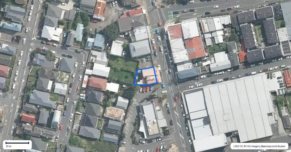 Property context map for 186 Riddiford Street, Newtown, Wellington
