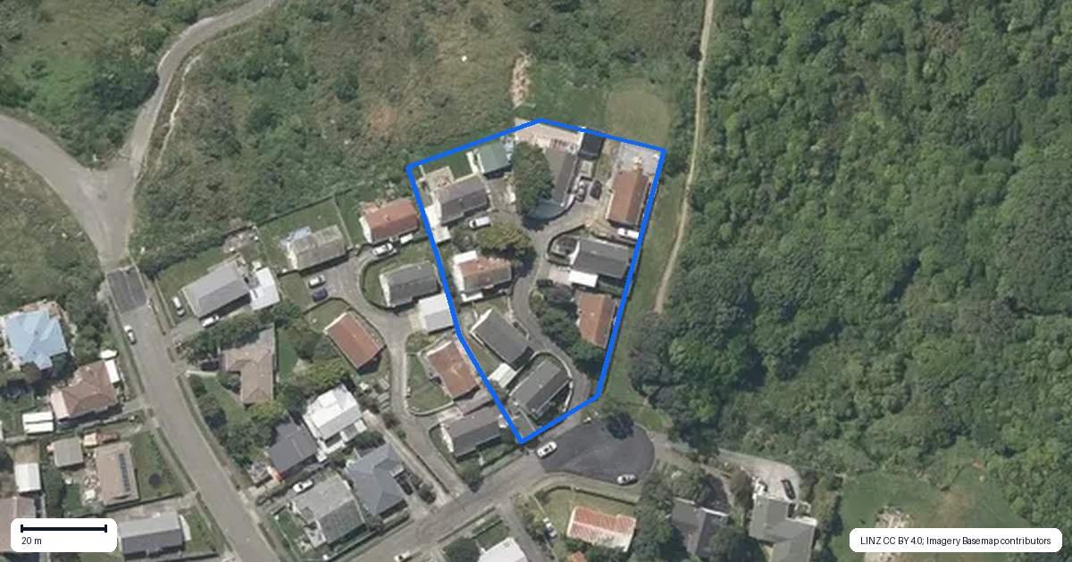 Property context map for 9F Mako View, Titahi Bay, Porirua