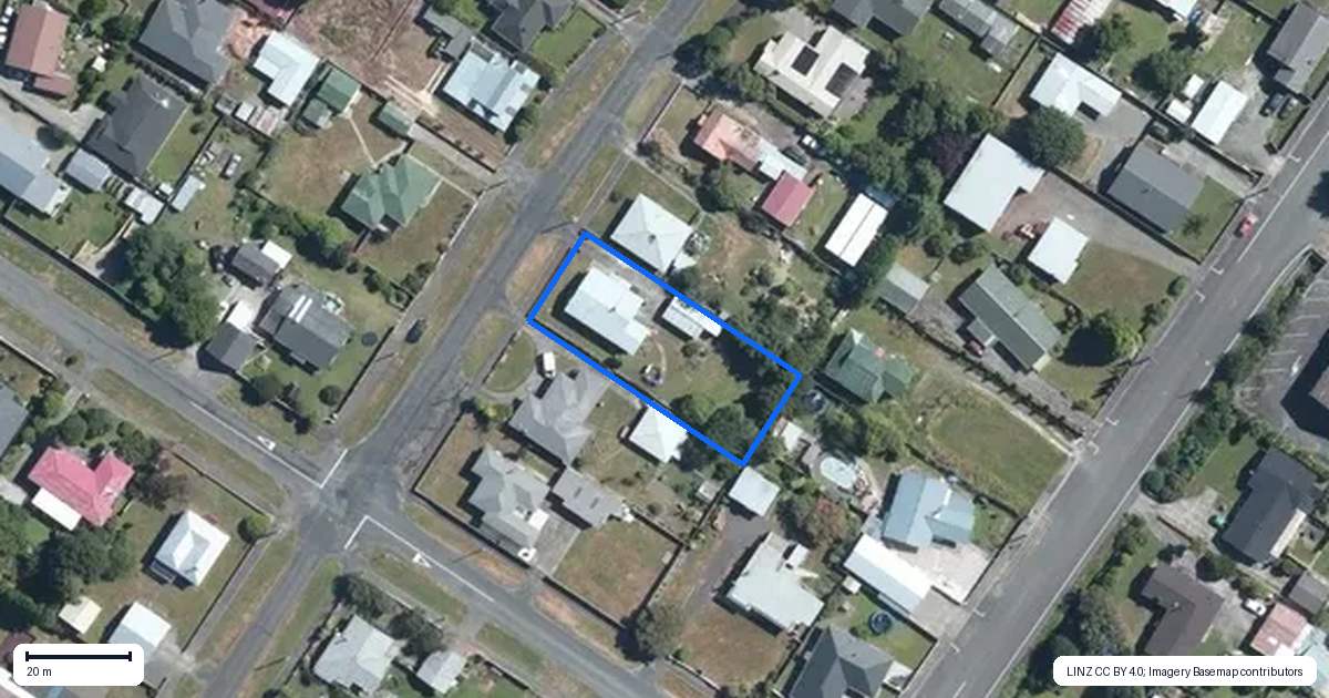 Property context map for 87 Tyndall Street, Pahiatua