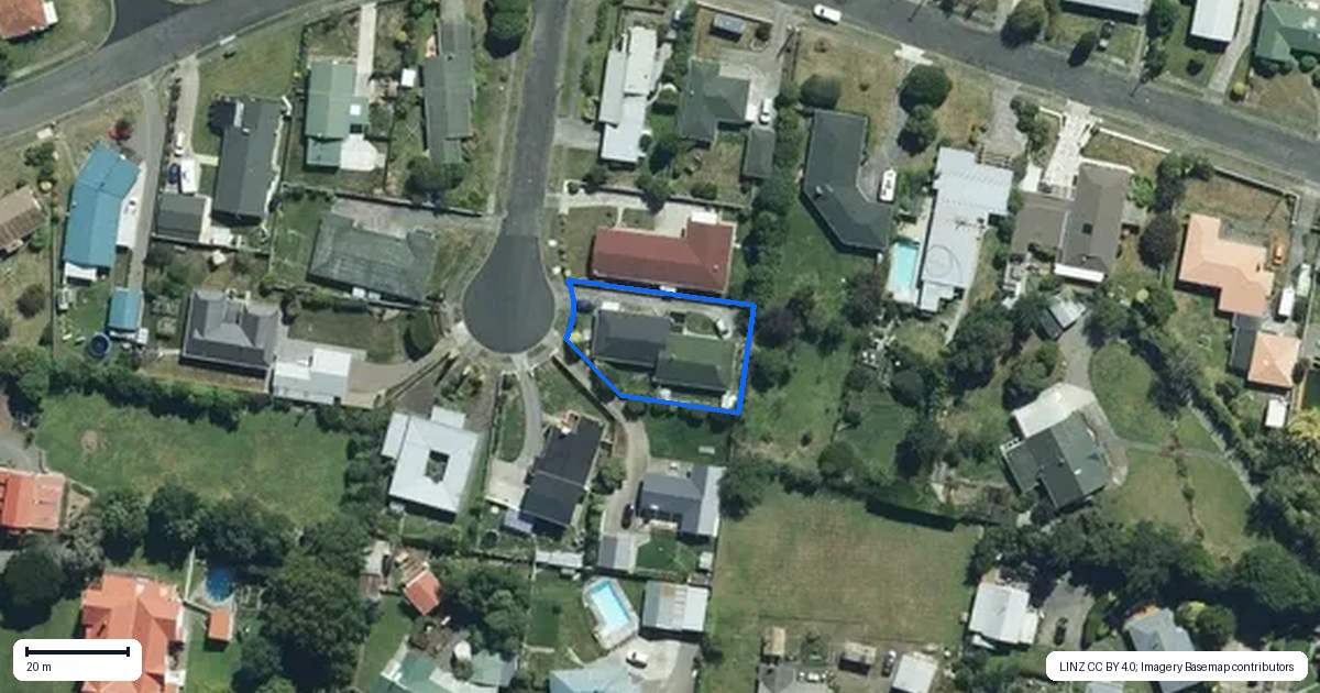 Property context map for 3 Beckett Place, Marton