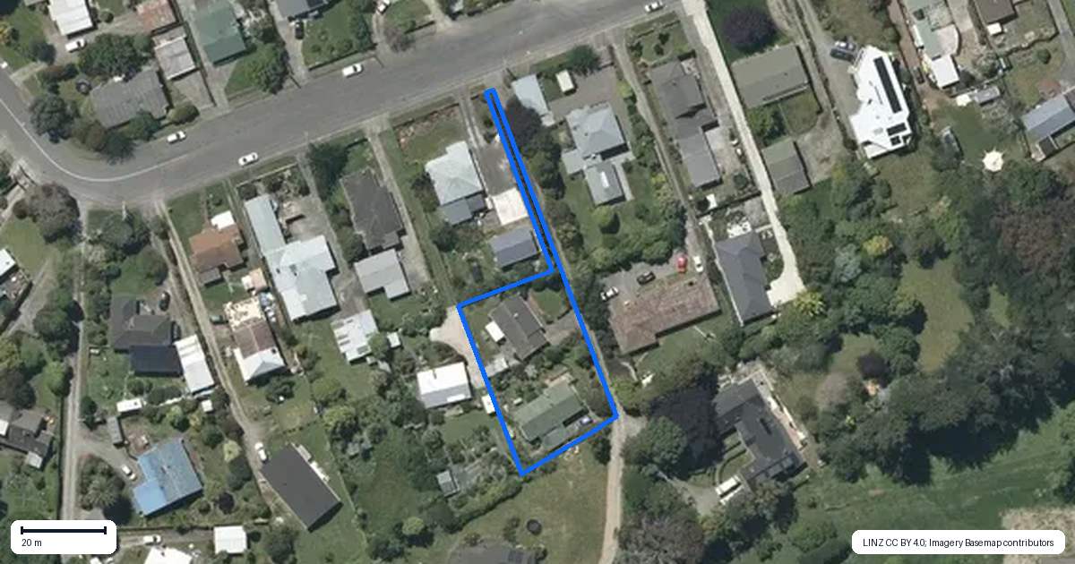Property context map for 22C Bell Street, Otaki