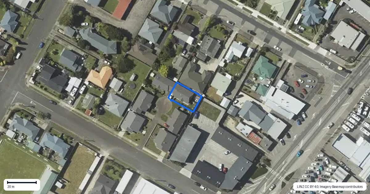 Property context map for 6 Surrey Lane, Levin