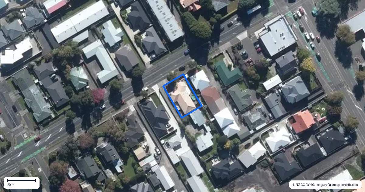 Property context map for 1/358 College Street, West End, Palmerston North