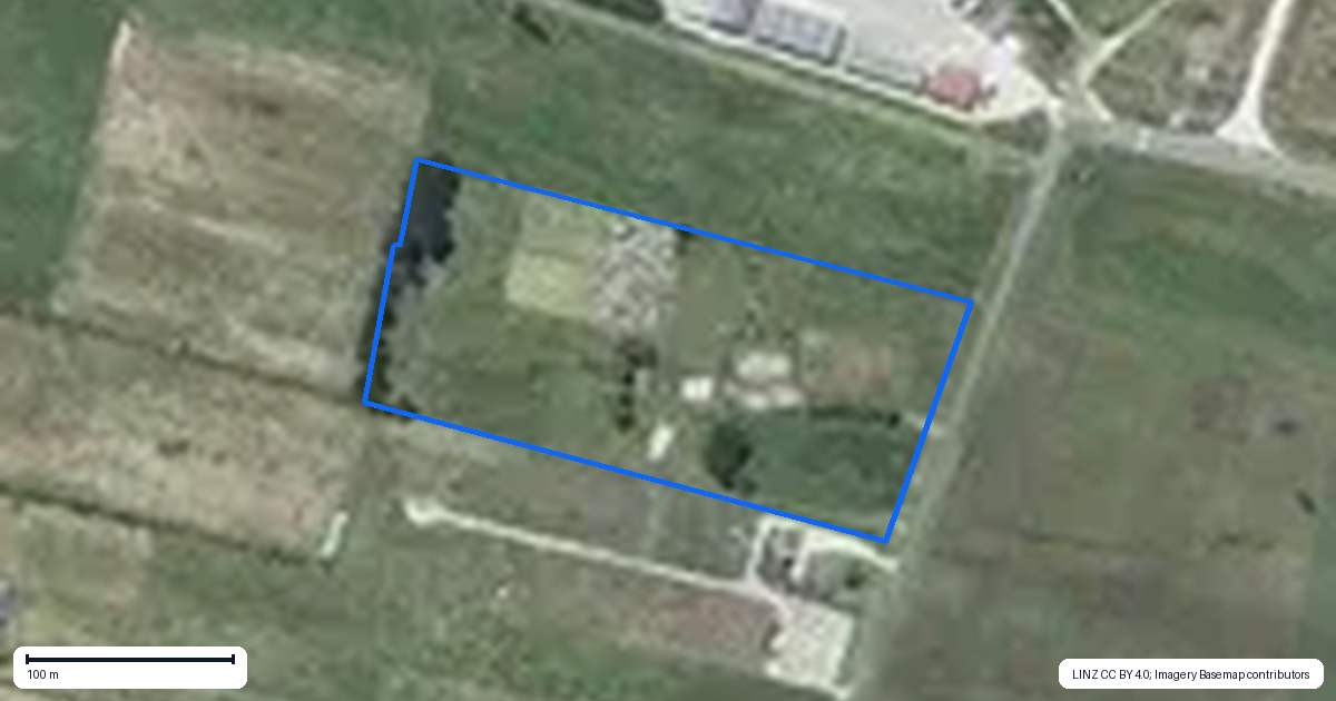 Property context map for 101 Manuka Street, Castlecliff, Whanganui