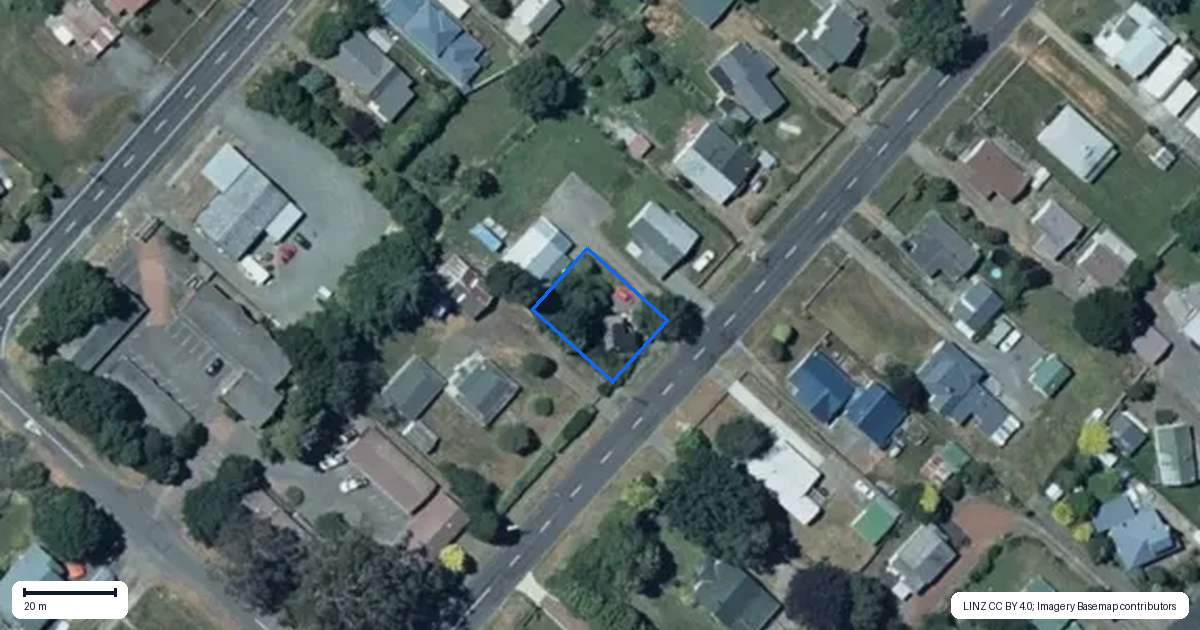 Property context map for 77 Miro Street, Ohakune