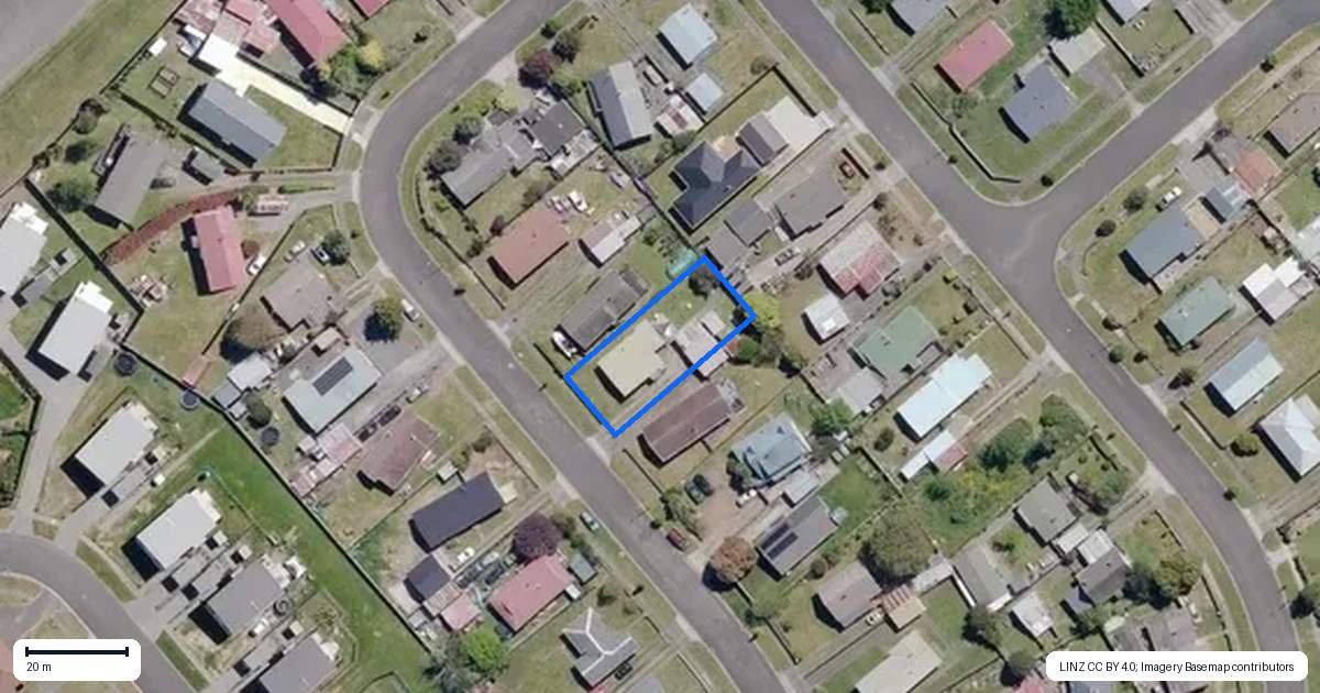 Property context map for 50 Maria Place, Turangi