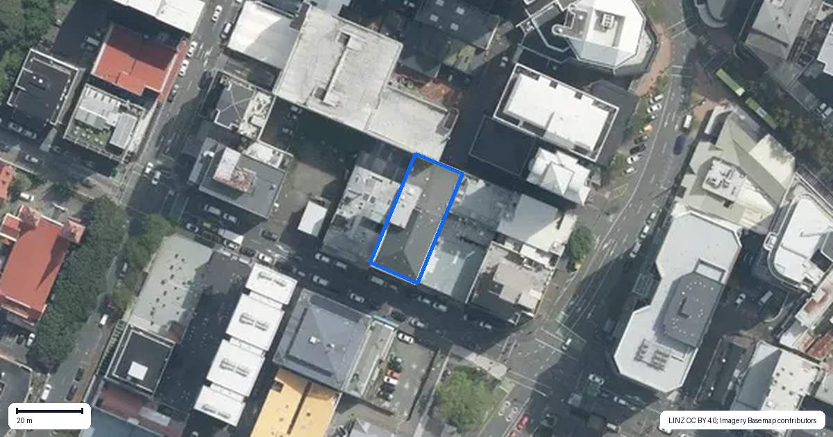 Property context map for 94 Dixon Street, Te Aro, Wellington