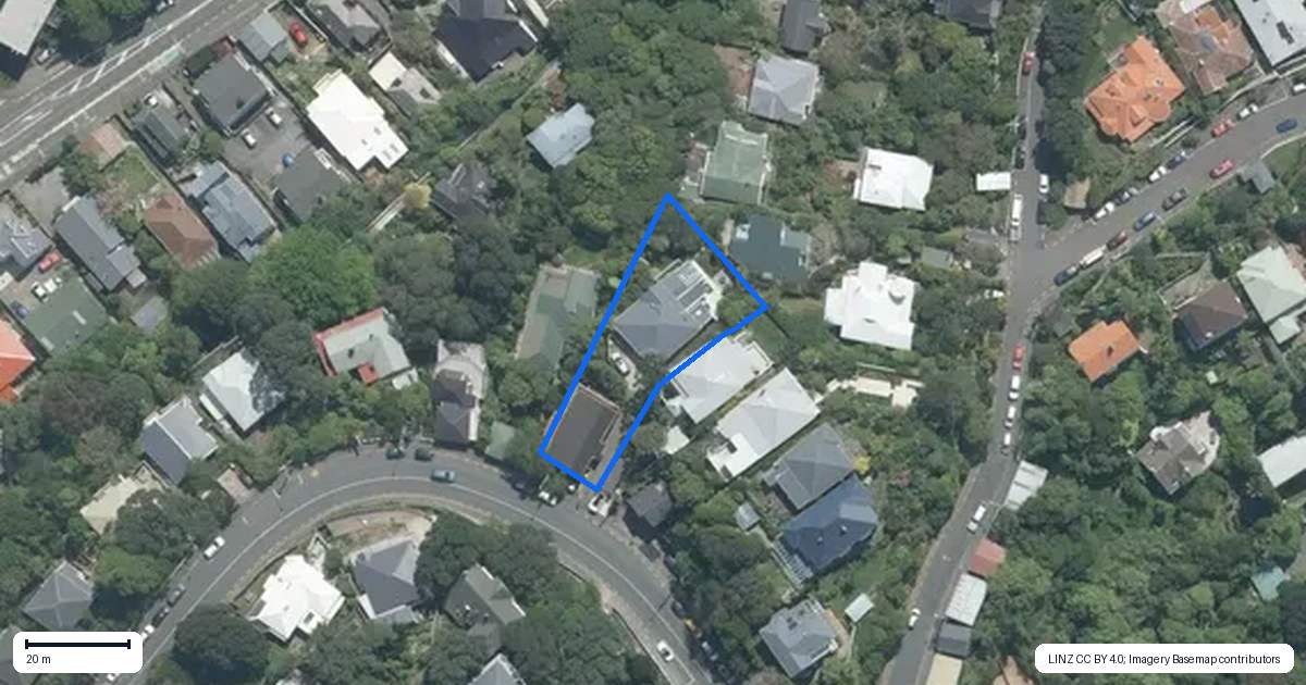 Property context map for 142 Upland Road, Kelburn, Wellington