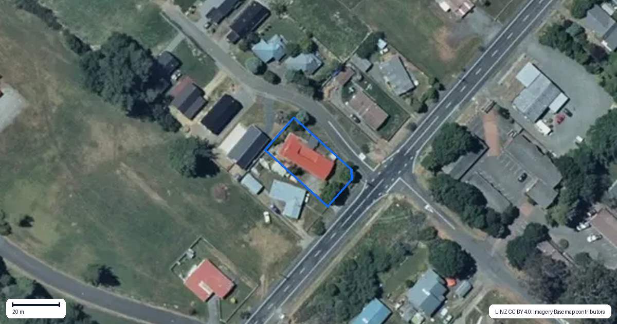 Property context map for 77 Goldfinch Street, Ohakune