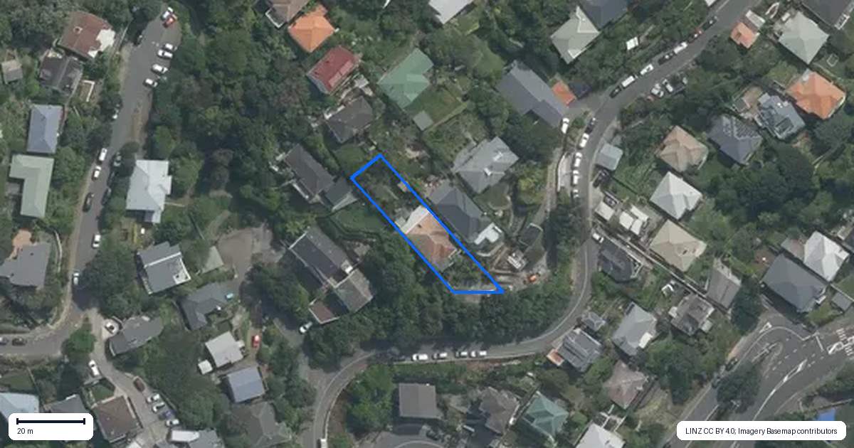 Property context map for 40A Ariki Road, Hataitai, Wellington