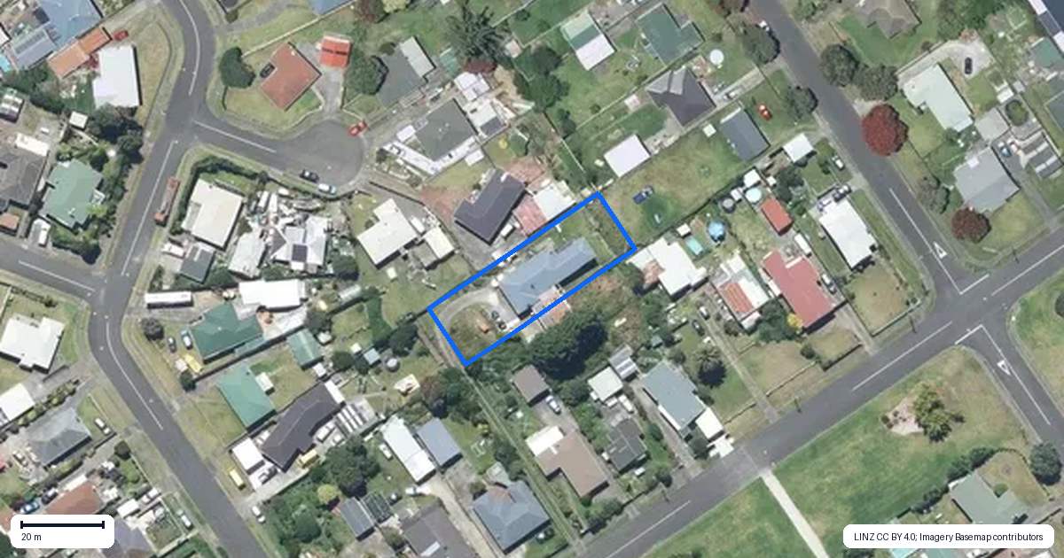 Property context map for 43B Bamber Street, Castlecliff, Whanganui